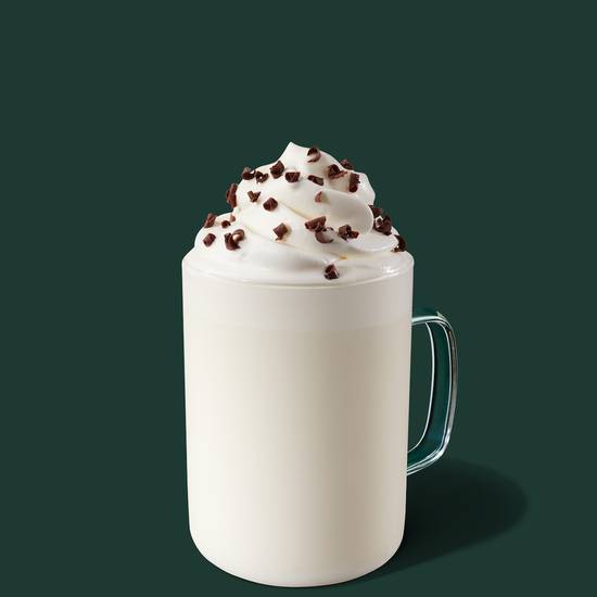 Order Peppermint White Hot Chocolate food online from Starbucks store, Fayetteville on bringmethat.com