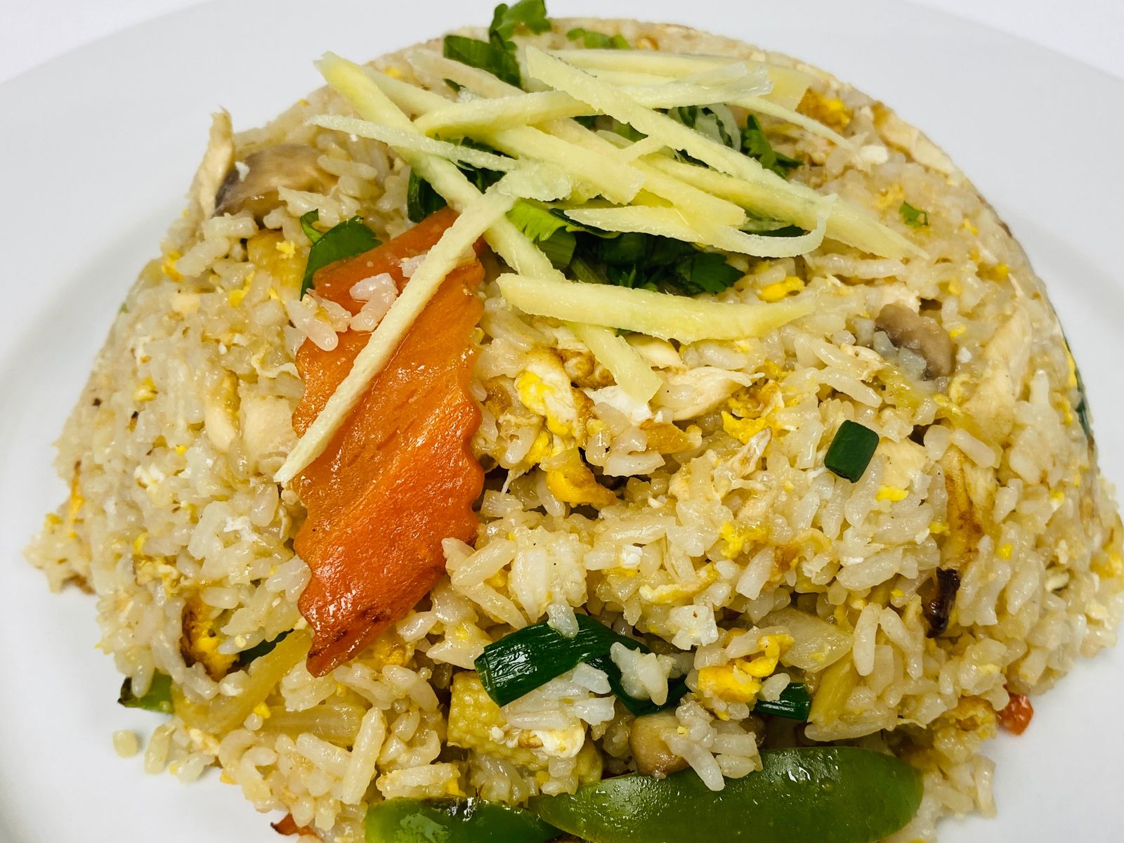 Order GINGER FRIED RICE food online from Pinto Urban Thai Diner store, Richardson on bringmethat.com