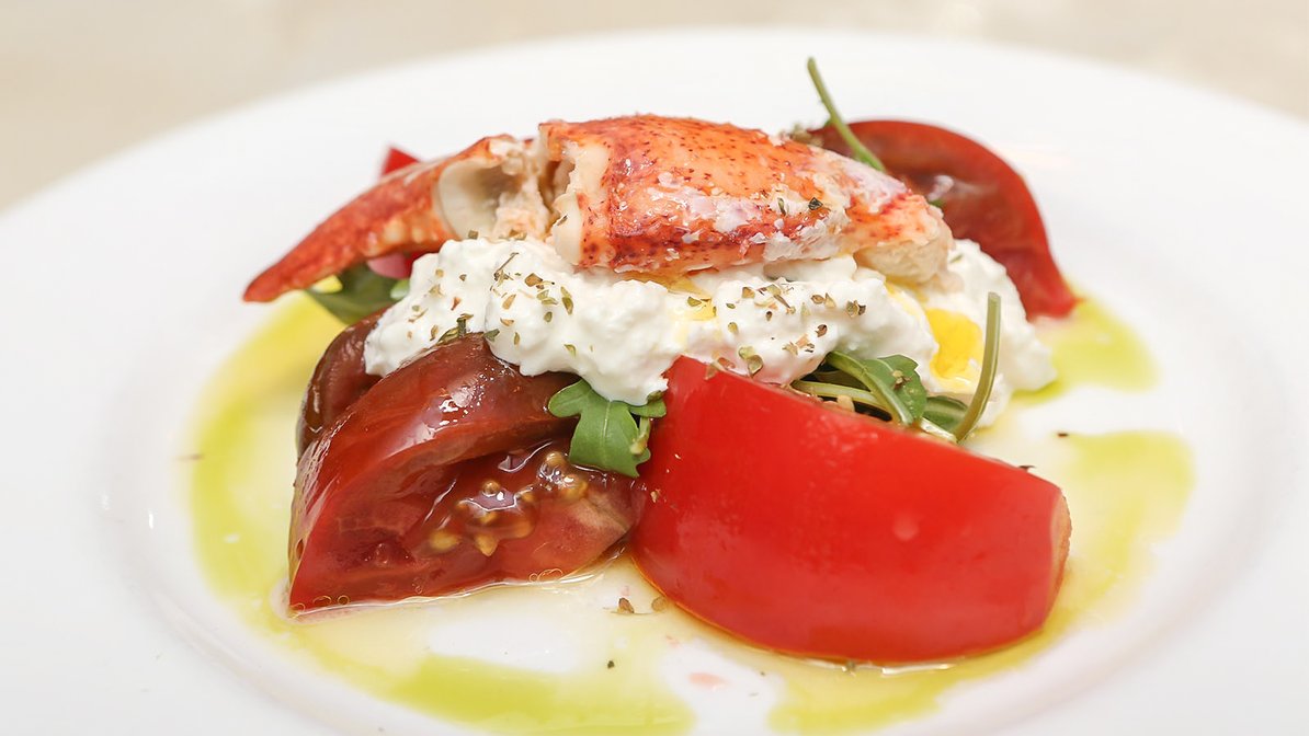 Order Lobster and Burrata Salad food online from Blue Seafood Bar store, New York on bringmethat.com