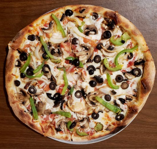 Order Garden Pizza - Personal 8" food online from La Vostra Pizza store, Mckees Rocks on bringmethat.com