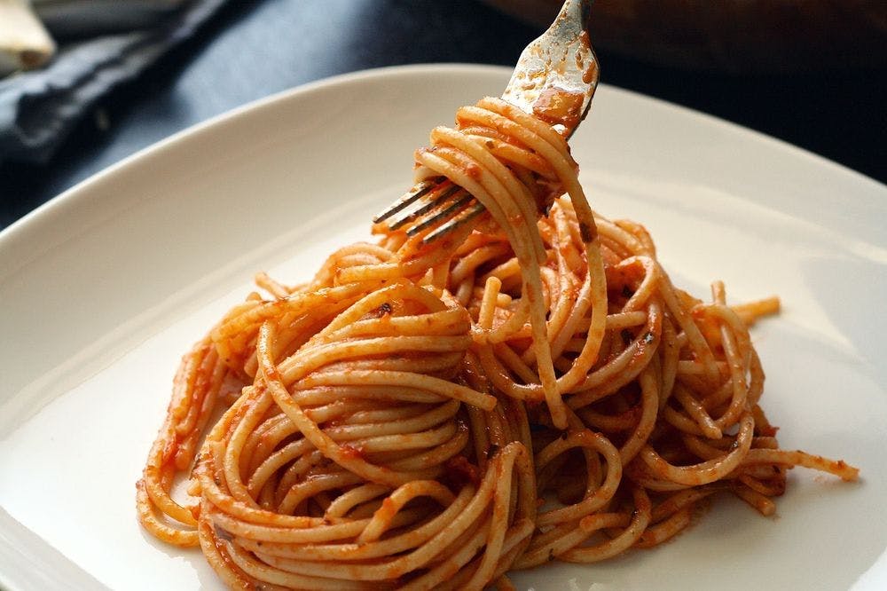 Order Spaghetti - Pasta food online from House Of Pizza store, San Antonio on bringmethat.com