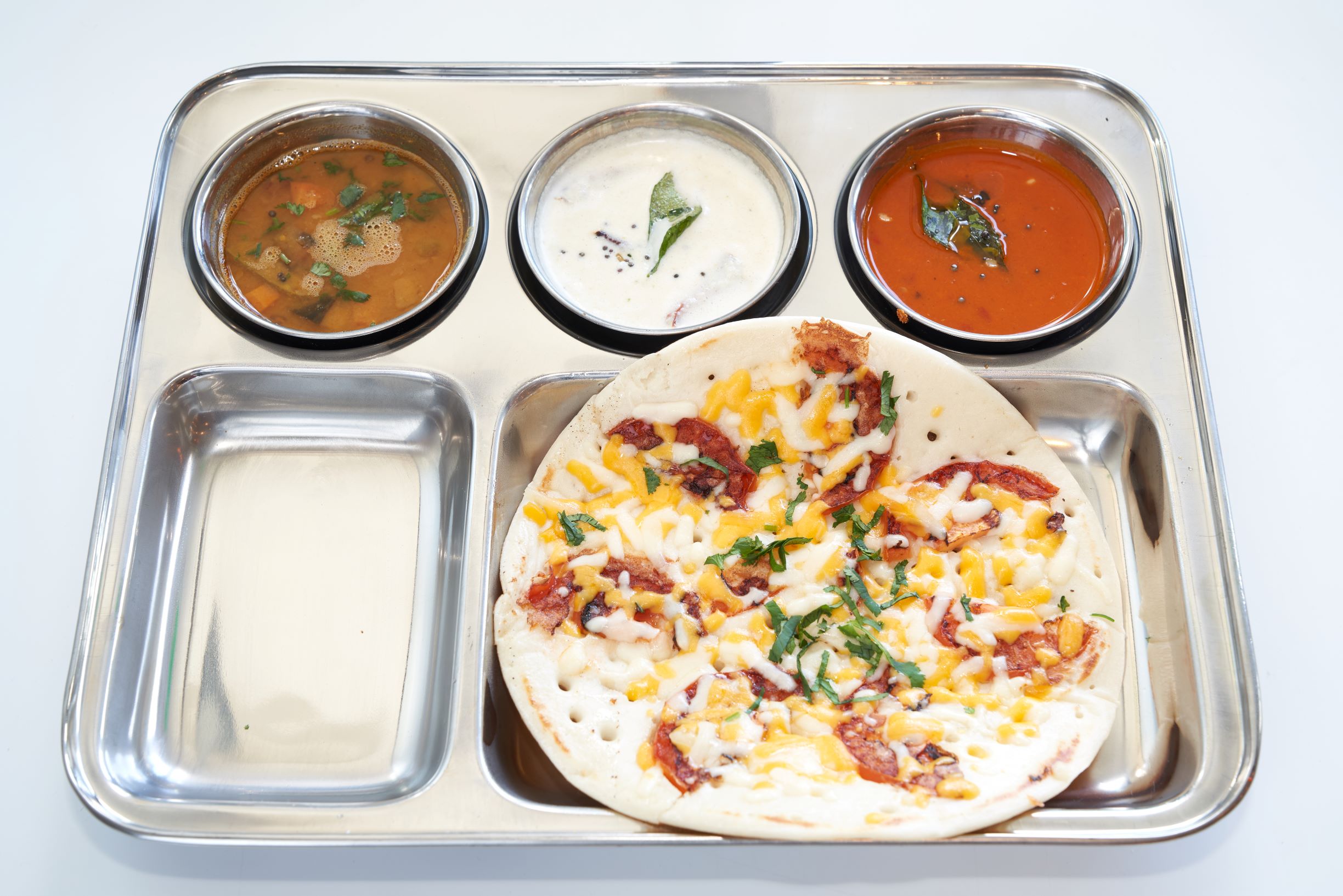 Order Onion, Tomato, Chili Uthappam food online from Annapurna Grill store, Pasadena on bringmethat.com