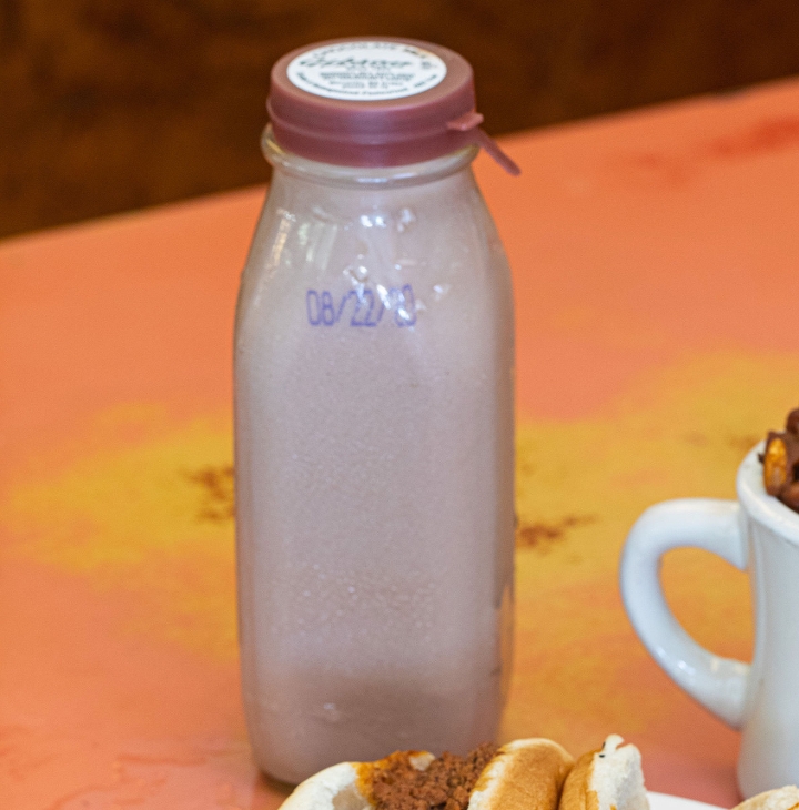 Order Chocolate Milk Bottle food online from George's Coney Island Lunch store, Worcester on bringmethat.com