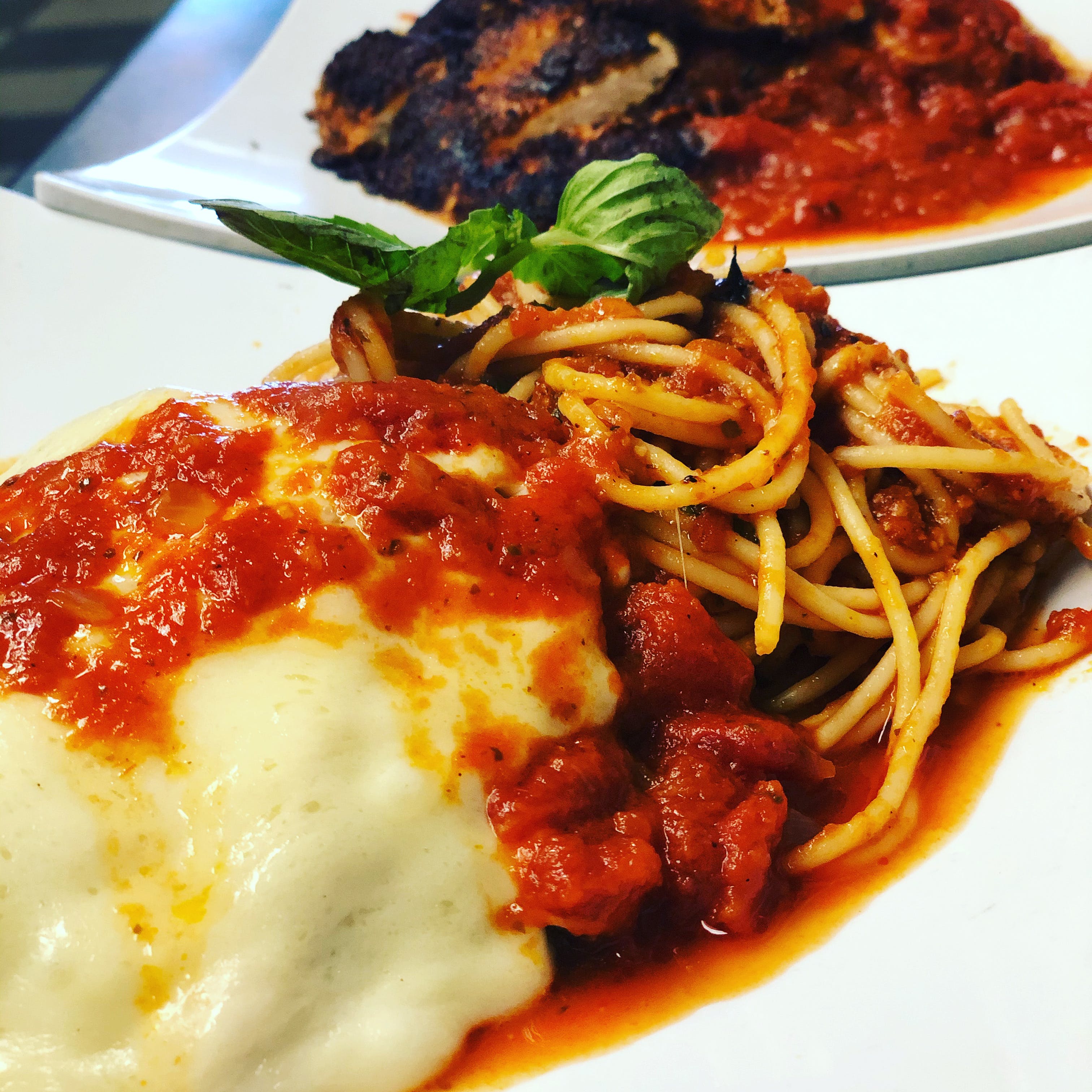 Order Spaghetti with Veal Parm - Pasta food online from Fontana Pizza & Grill store, Exton on bringmethat.com