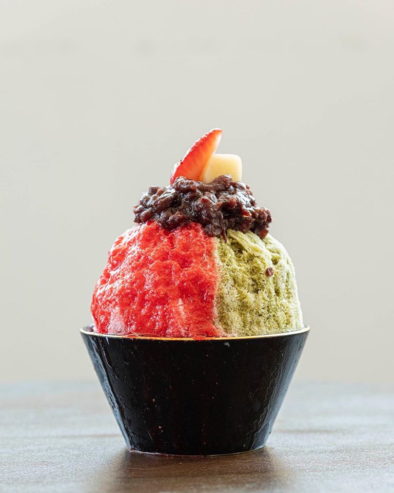 Order Strawberry Matcha Shaved Ice food online from Mealtop store, Buena Park on bringmethat.com