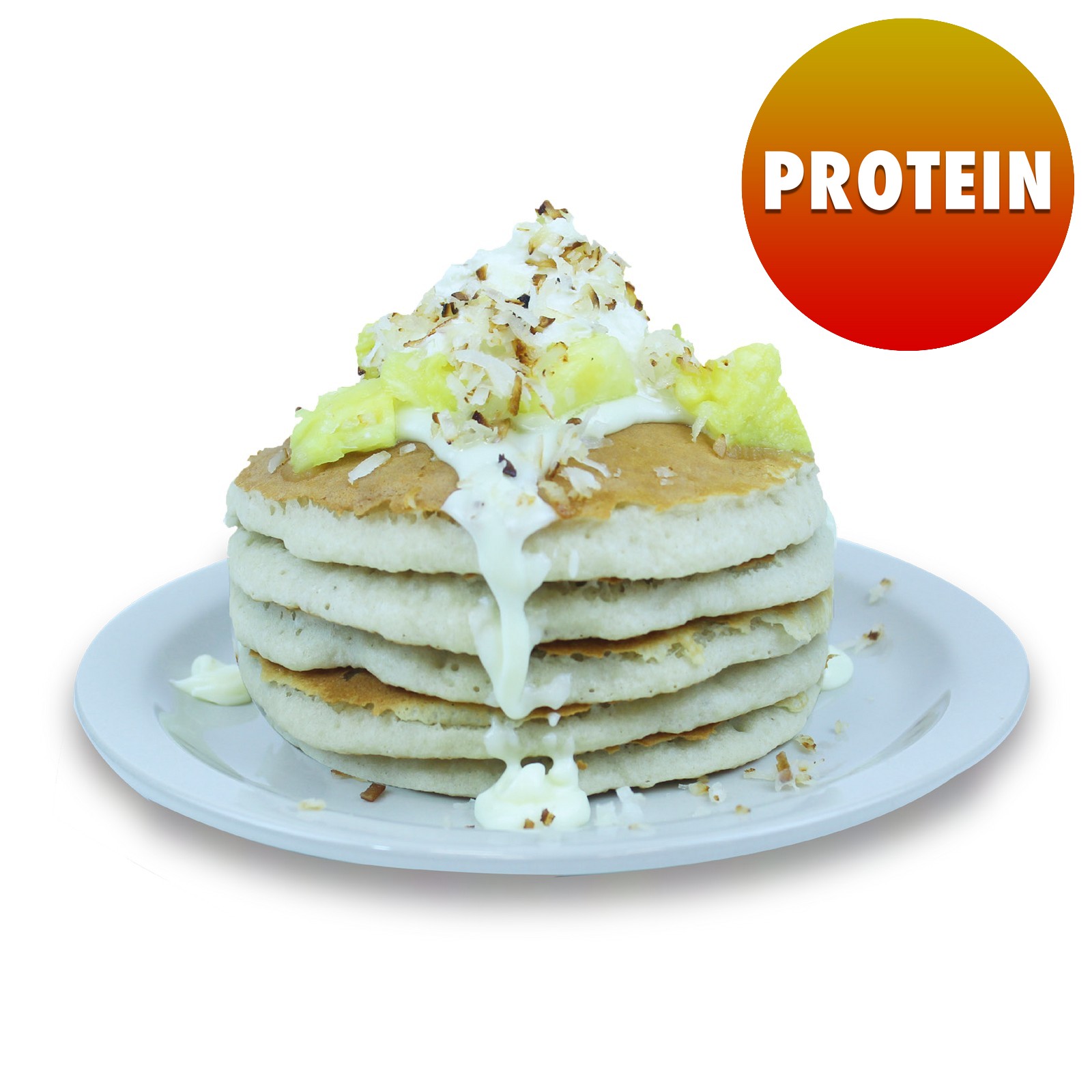 Order PRO Pina Colada - PRO Stack (3 Pancakes) food online from WePancakes store, Midwest City on bringmethat.com