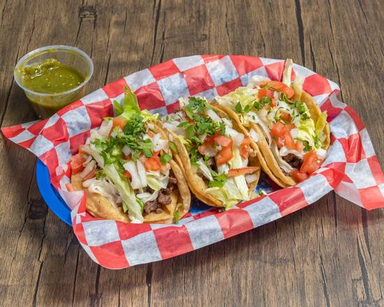 Order Taco -stake , carnitas , chicken food online from Pie In The Sky store, Hoffman Estates on bringmethat.com