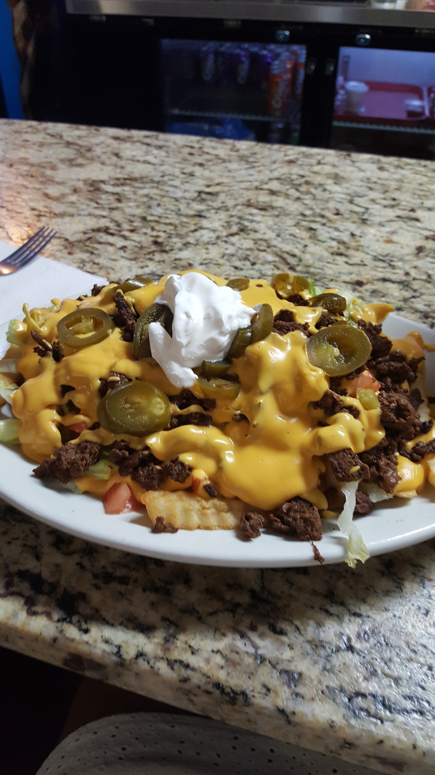 Order Nachos food online from Frank Lounge store, North Chicago on bringmethat.com