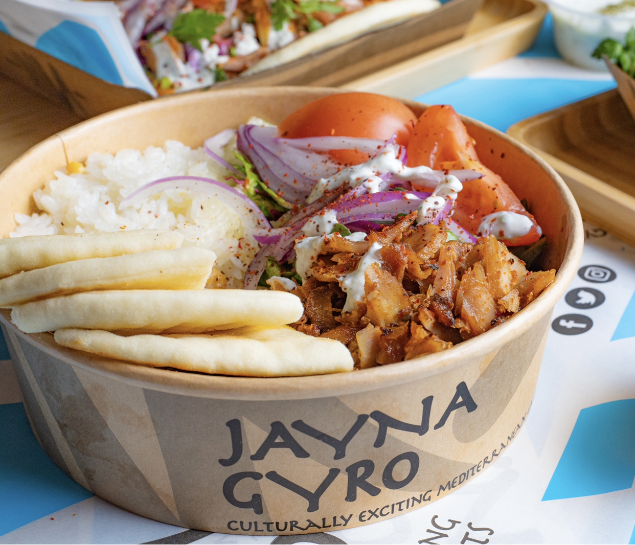 Order Chicken Gyro Bowl food online from Jayna Gyro store, Emeryville on bringmethat.com