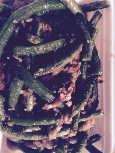 Order Dry Sauteed Eggplant and String Bean food online from Cafe evergreen store, New York on bringmethat.com