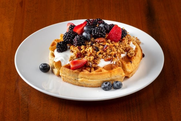 Order Fitness Waffle food online from Off Street Cafe store, Cerritos on bringmethat.com