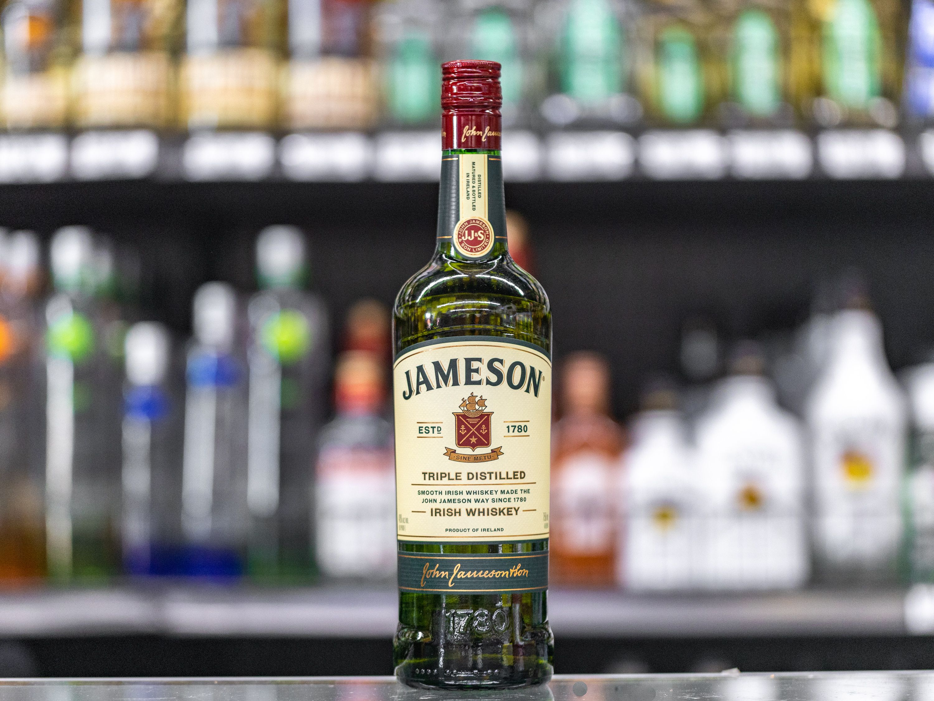 Order 750 ml. Cold Jameson Irish Whisky Whiskey food online from Eagle Liquor Beer & Wine Market store, Los Angeles on bringmethat.com