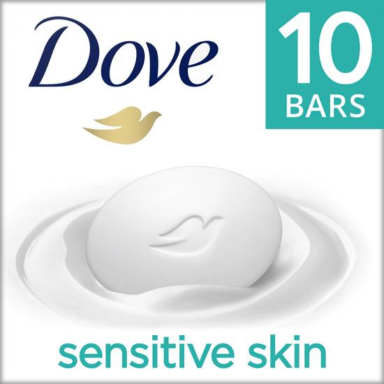 Order Dove Sensitive Skin Moisturizing Beauty Bar for Softer Skin, Fragrance-Free, Hypoallergenic, 3.17 OZ food online from CVS store, INGLEWOOD on bringmethat.com