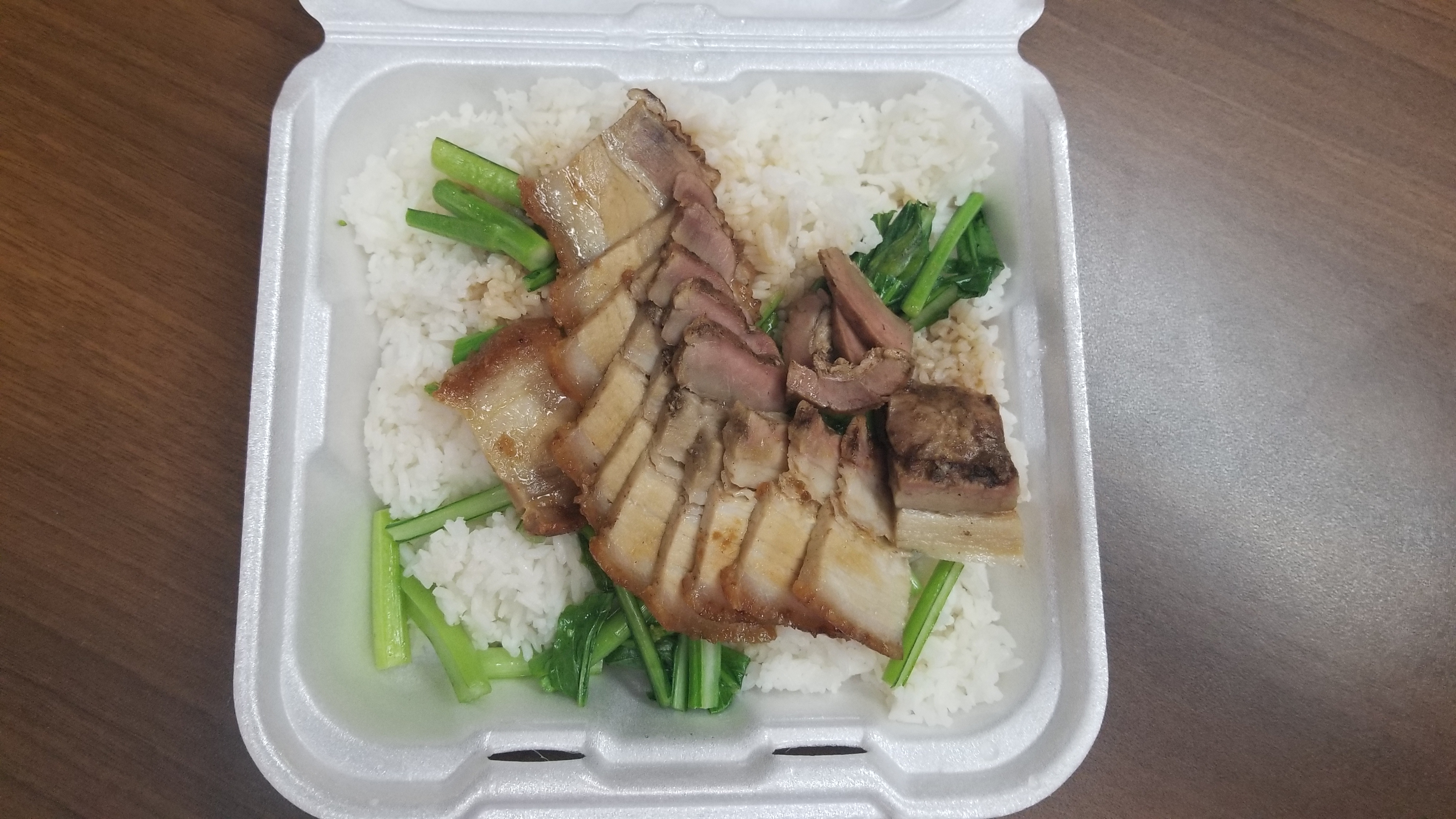 Order R4. Roast Pork with Vegetable Rice food online from Joy Village store, Columbus on bringmethat.com