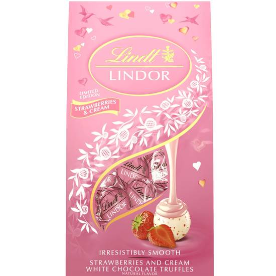 Order Lindt White Chocolate Truffles, Strawberries and Cream - 5.1 oz food online from Rite Aid store, EDEN on bringmethat.com