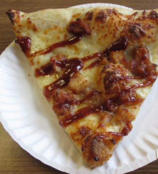 Order BBQ Chicken Pizza Slice food online from 99 Cent Village Pizza store, New York on bringmethat.com