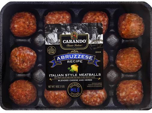 Order Carando Italian Style Meatballs (16 oz) food online from Ctown Supermarkets store, Uniondale on bringmethat.com