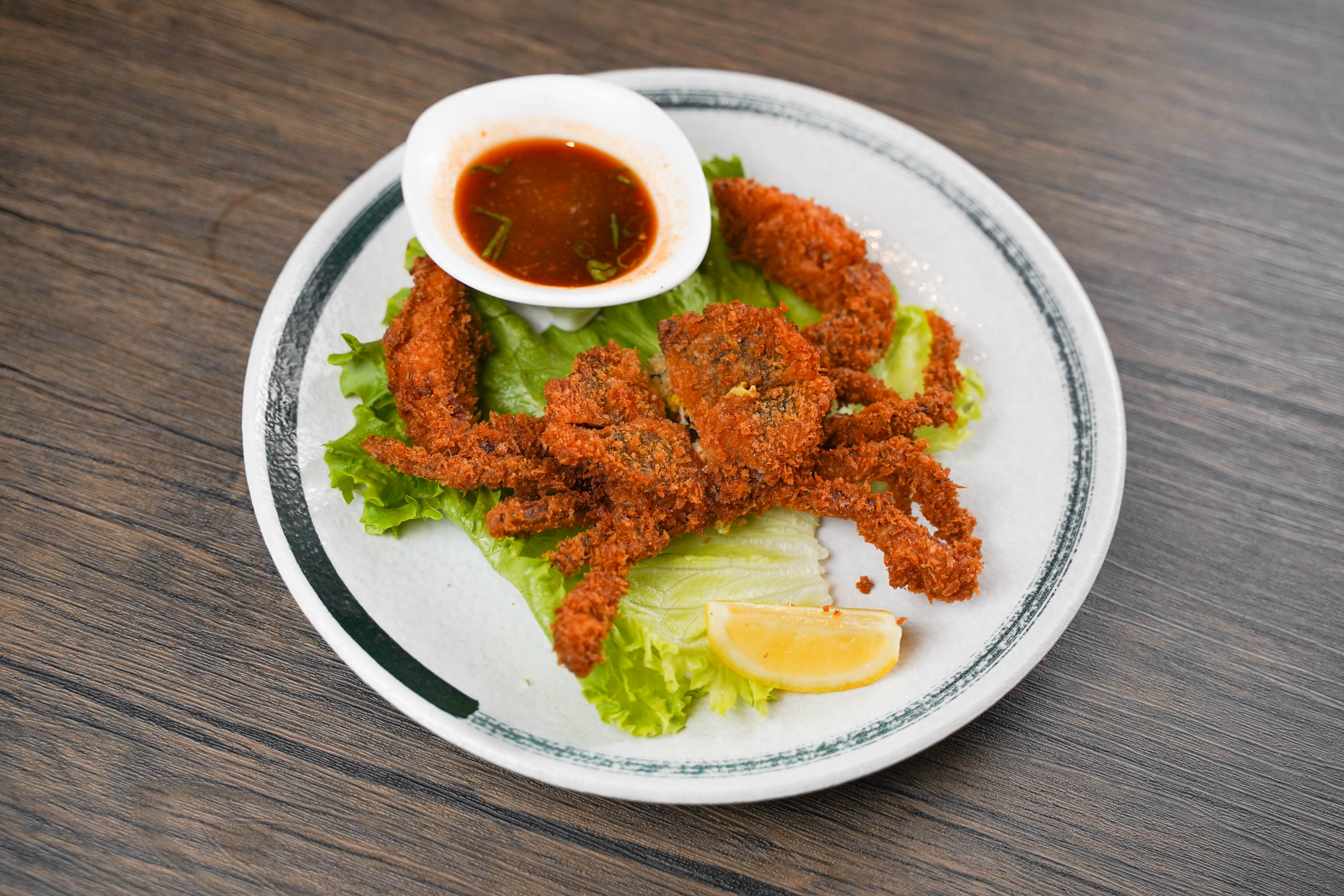 Order Fried Soft Shell Crab food online from Otoko Sushi store, Redwood City on bringmethat.com