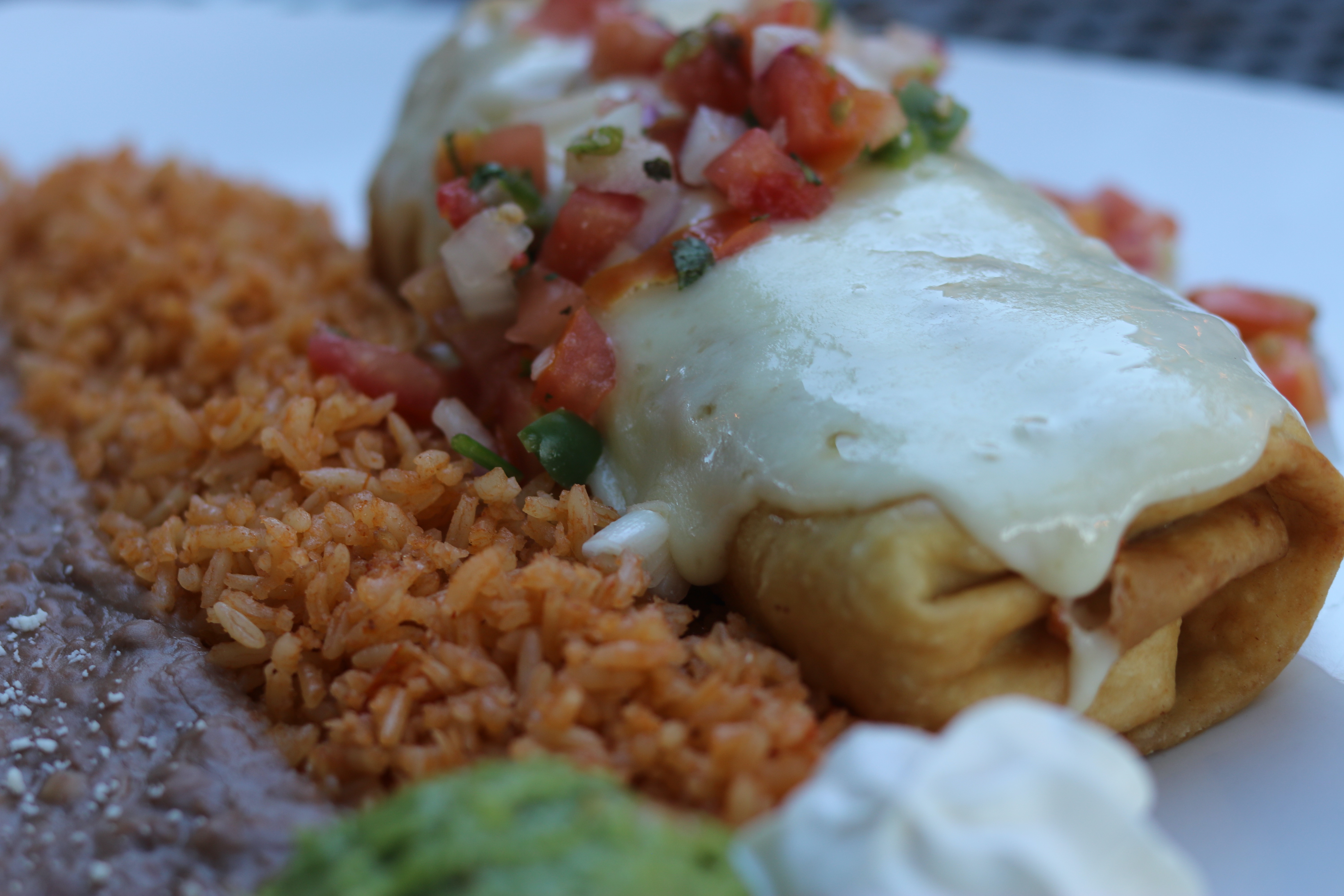 Order Chimichanga food online from Carmelitas Mexican Restaurant store, Fair Oaks on bringmethat.com