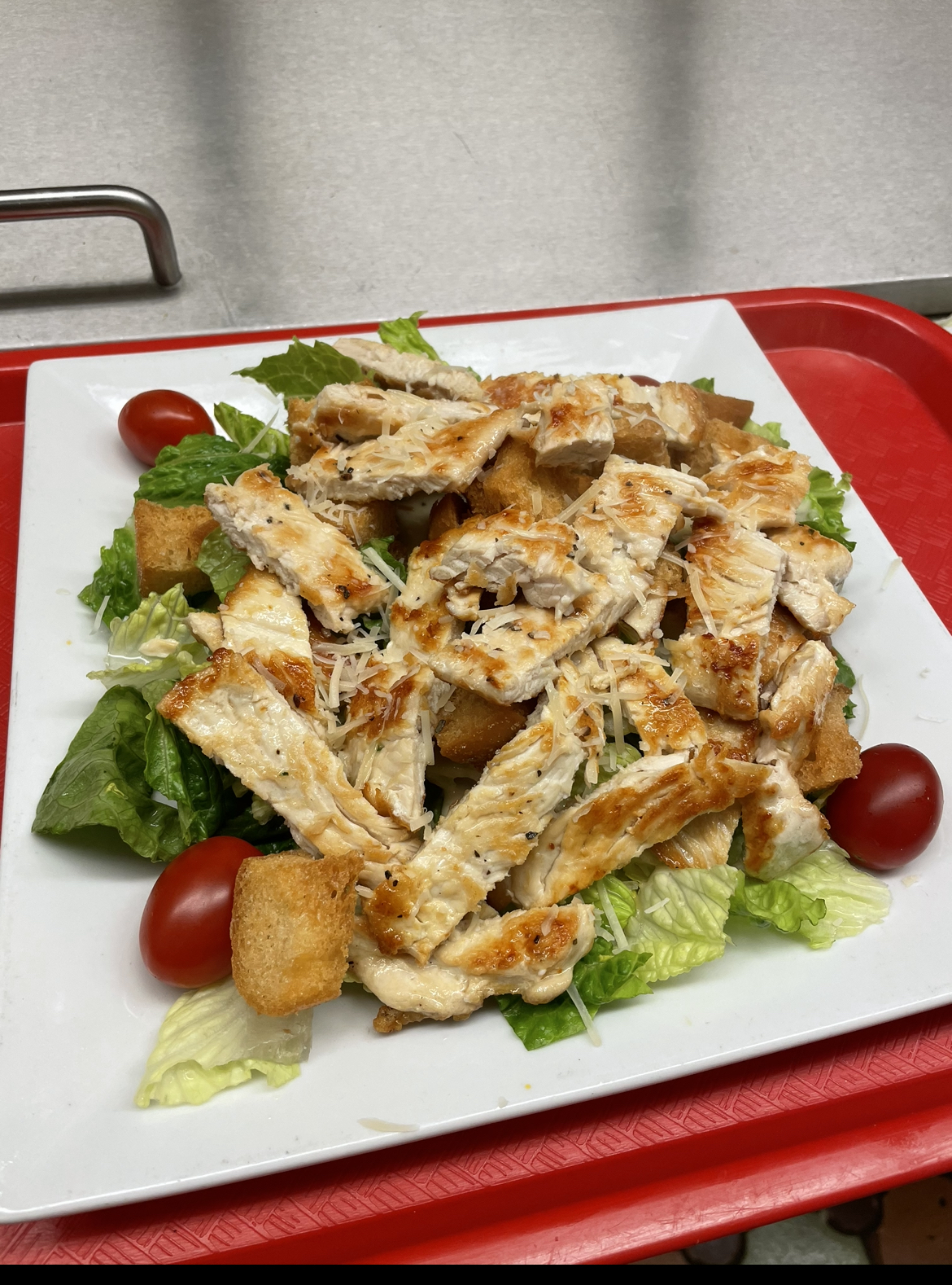 Order Chicken Caesar Salad food online from Dino Italian Restaurant store, Wilkes-Barre on bringmethat.com