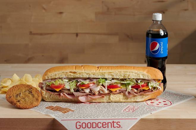 Order Penny Club Combo 16" Whole  food online from Goodcents Deli Fresh Subs store, Chesterfield on bringmethat.com