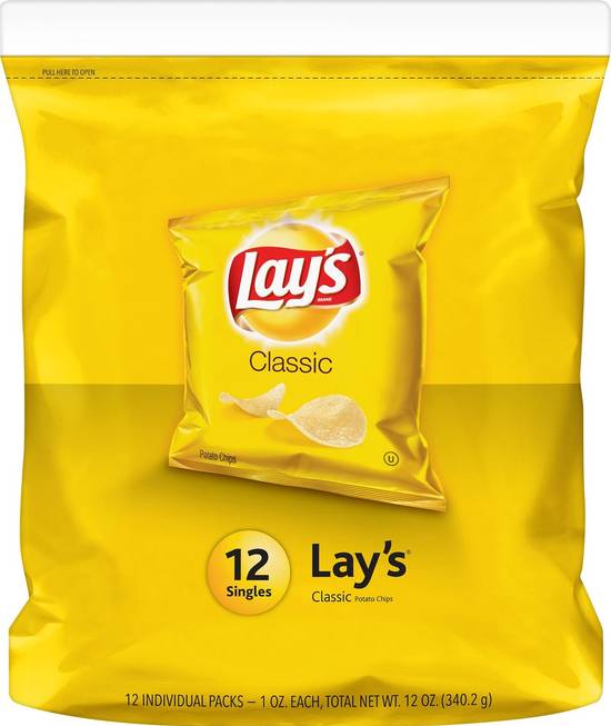 Order Lay's Potato Chips Classic (1 oz x 12 ct) food online from Rite Aid store, Eugene on bringmethat.com