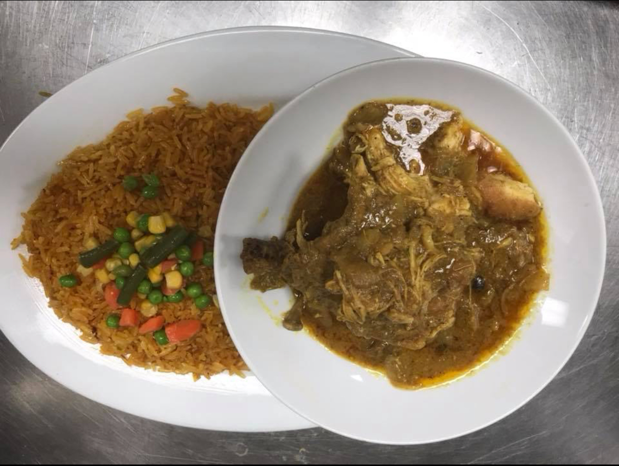 Order Curry Chicken food online from KG’s African American Grill store, Garden City on bringmethat.com