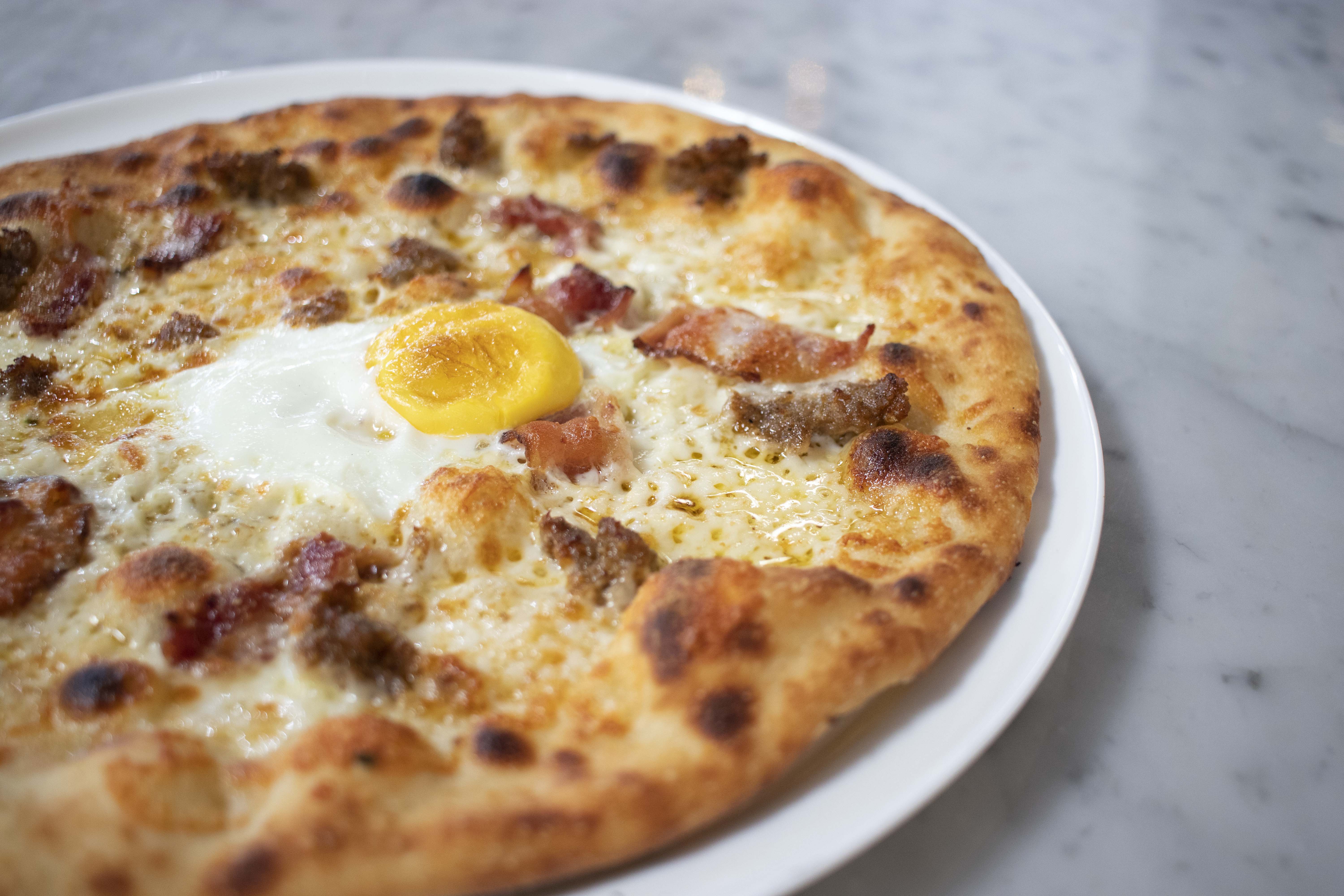Order Egg 'N Bacon-12" food online from Stone Fire Pizza By Midici store, Modesto on bringmethat.com