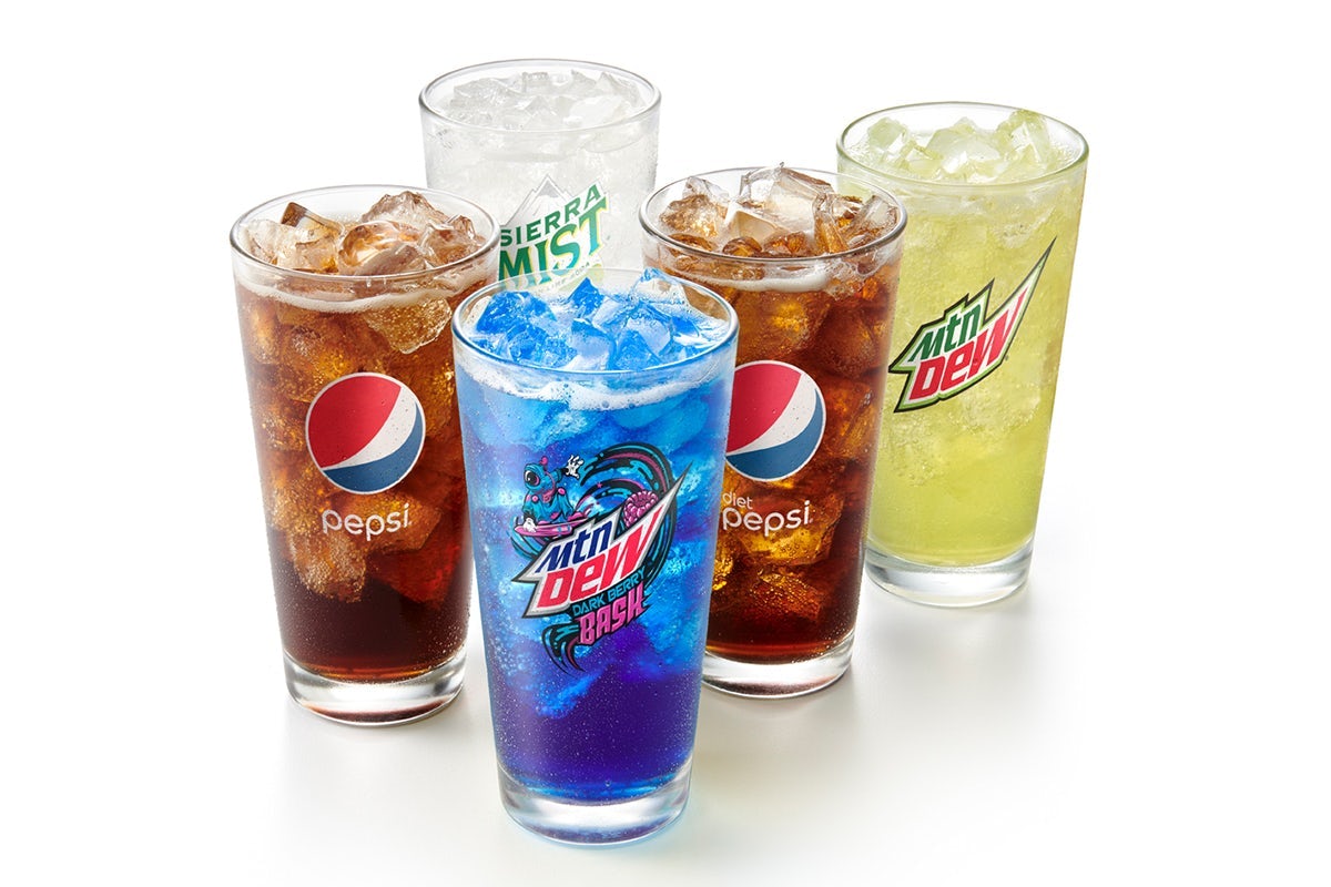Order Pepsi® Fountain Drinks food online from Cosmic Wings store, Grand Rapids on bringmethat.com