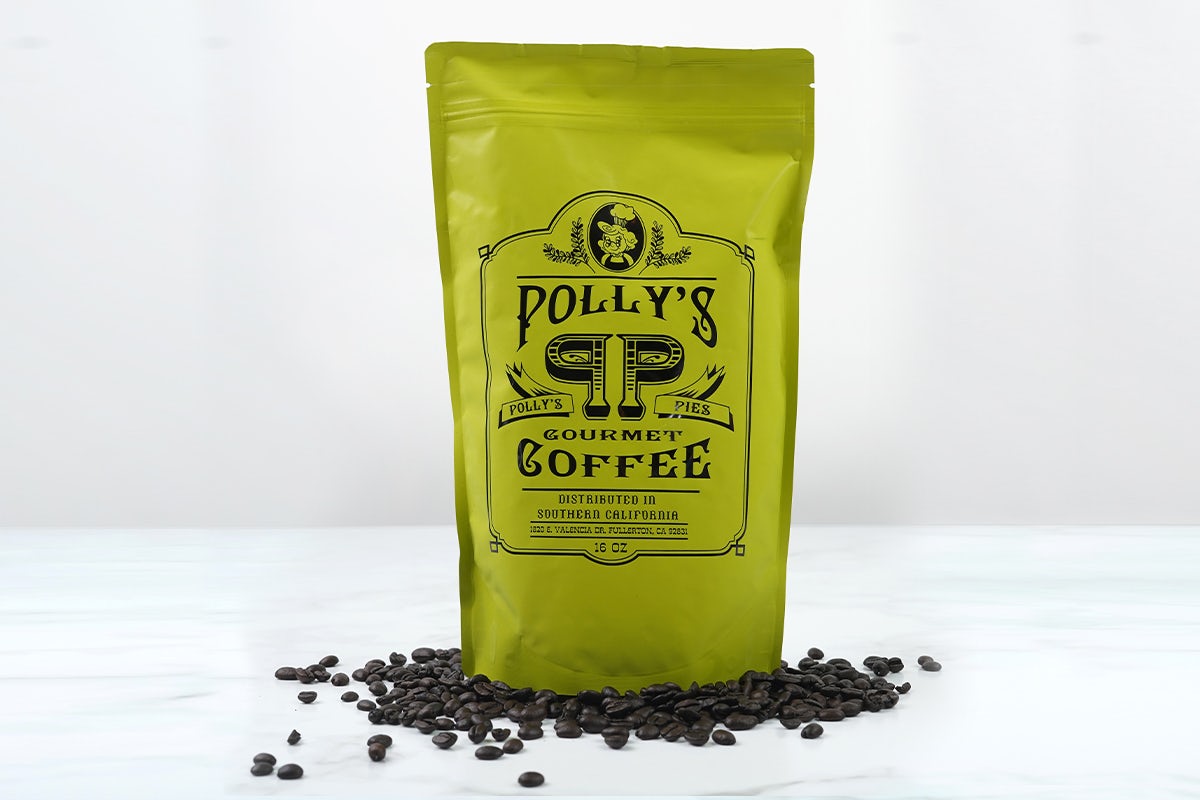 Order 1lb Polly's Coffee Bag food online from Polly's Pies Restaurant & Bakery store, Norco on bringmethat.com