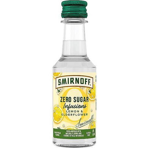 Order Smirnoff Zero Sugar Lemon & Elderflower (50 ML) 133176 food online from BevMo! store, Colma on bringmethat.com