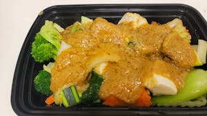 Order V-4. Green Pra Ram food online from Thai Smile store, Hamden on bringmethat.com