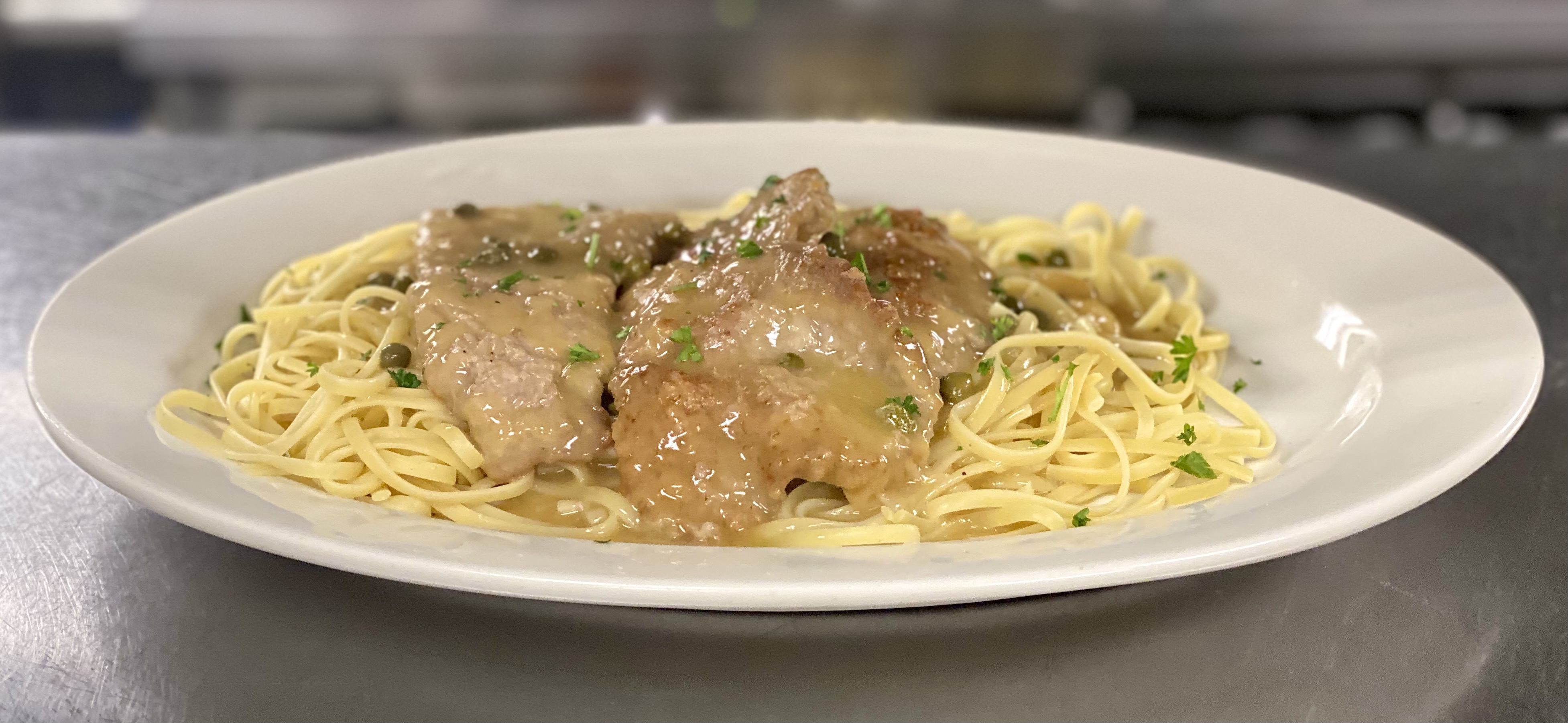 Order Veal Piccata food online from Calabria Ristorante store, Millbury on bringmethat.com