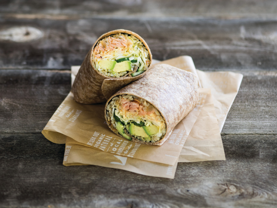 Order Wild Alaska Salmon Burrito food online from Sharkys Woodfired Mexican Grill store, Marina Del Rey on bringmethat.com