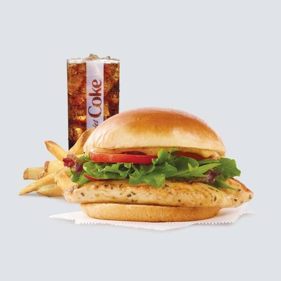 Order Grilled Chicken Sandwich Combo food online from Wendy store, Gonzales on bringmethat.com