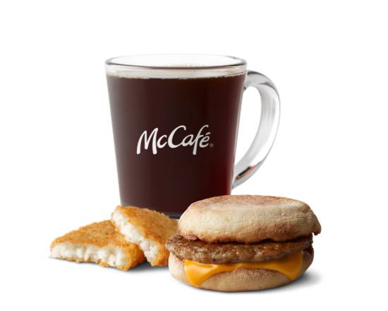 Order Sausage McMuffin Meal food online from Mcdonald® store, Anchorage on bringmethat.com