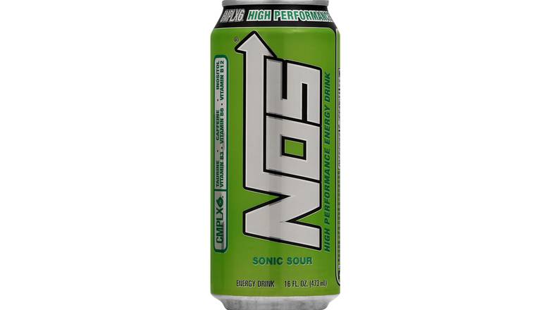 Order Nos High Performance Energy Drink, Sonic Sour 16 oz food online from Valero Food Mart store, Murrayville on bringmethat.com