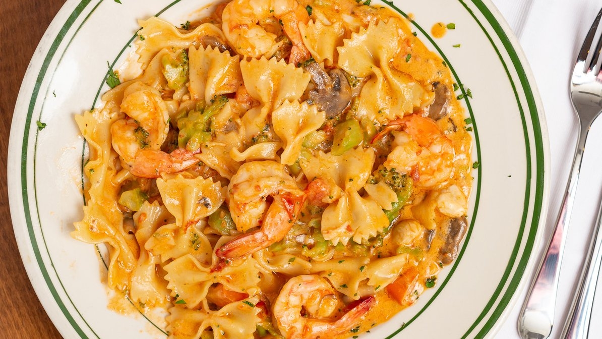 Order Shrimp & Crab Primavera food online from New York J and P Pizza store, Mount Airy on bringmethat.com