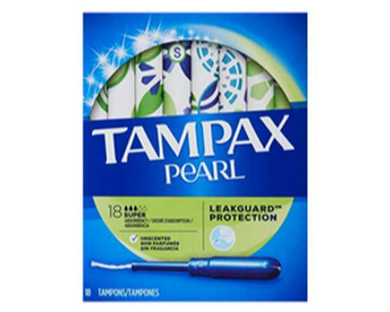 Order Tampax Pearl Super 18 Count food online from Raley'S store, South Lake Tahoe on bringmethat.com