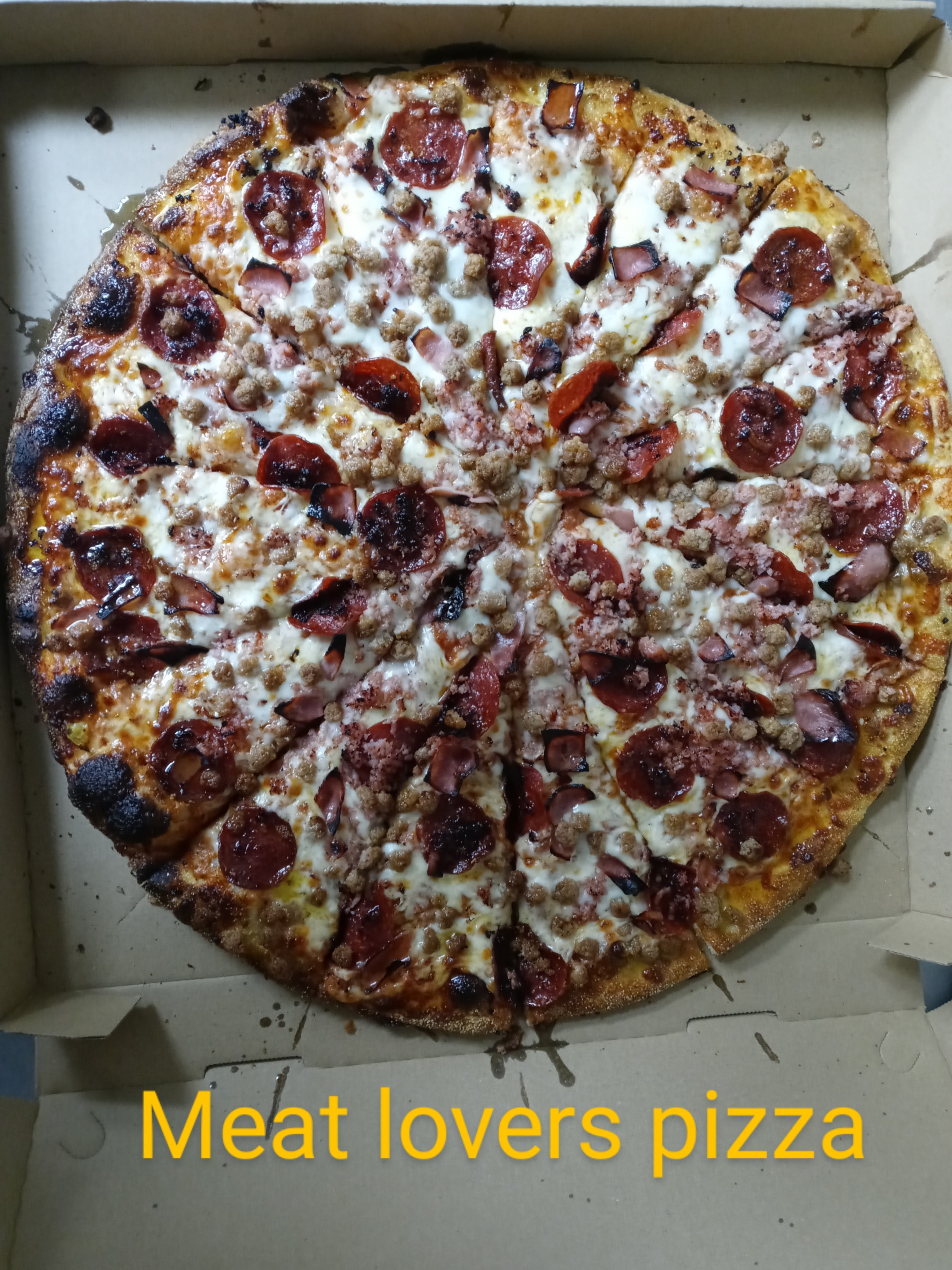 Order All Meat Pizza - Small 10" food online from Siciley Pizza store, North Randall on bringmethat.com