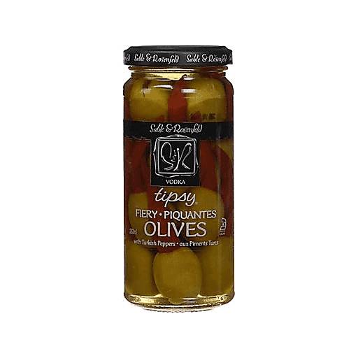 Order Sable & Rosenfeld Vodka Tipsy Fiery Olives 5oz food online from Everyday Needs by Gopuff store, Escondido on bringmethat.com