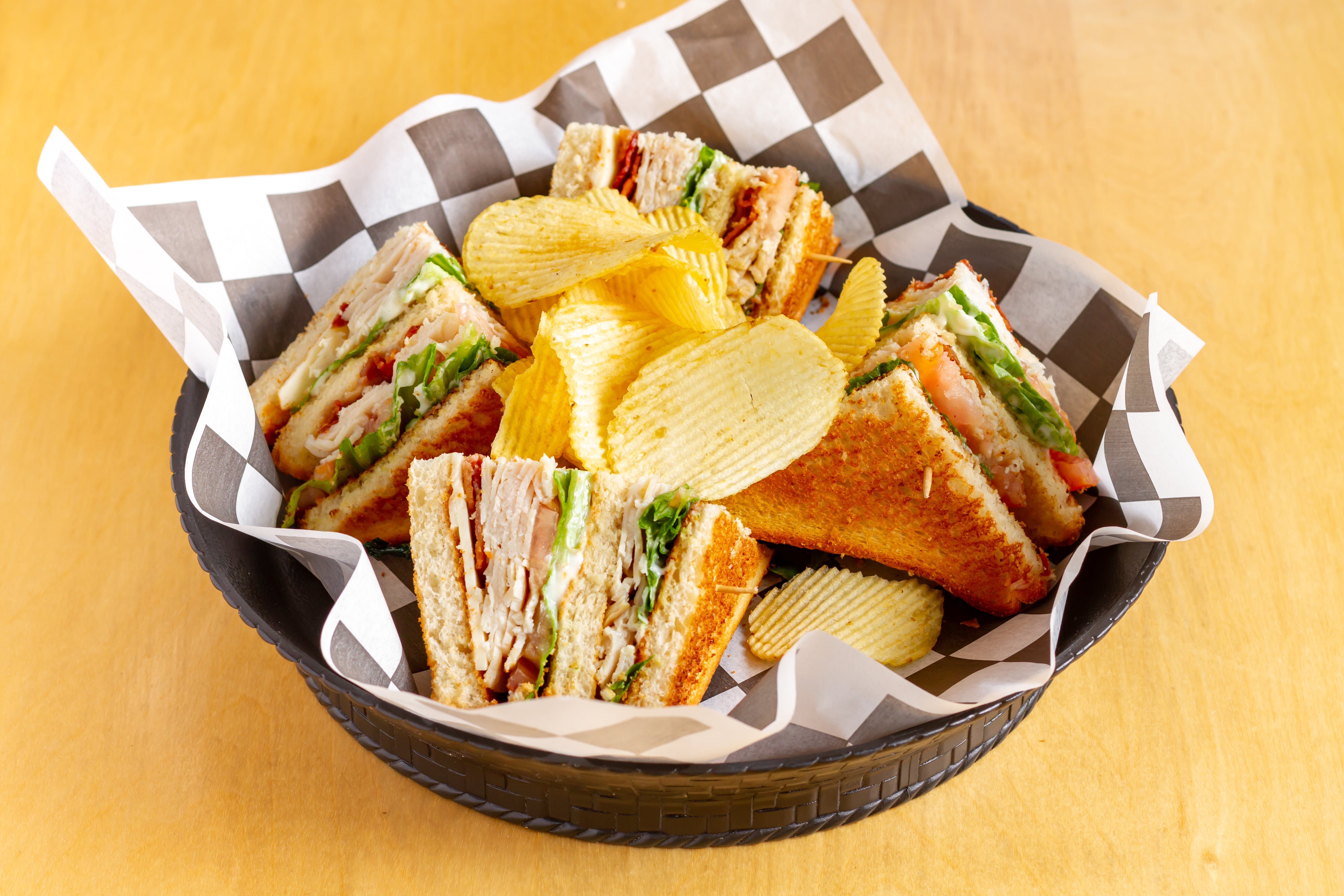 Order Turkey Club Sandwich - Sandwich food online from My Three Sons store, Edgewood on bringmethat.com