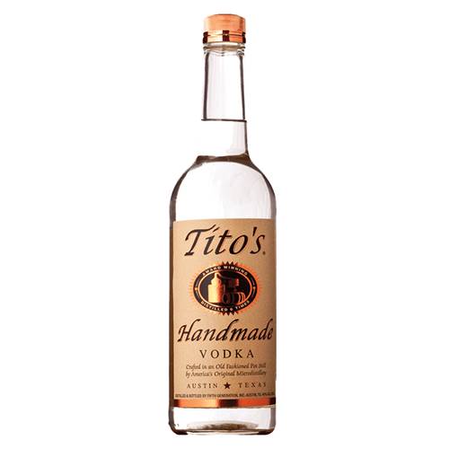 Order Tito's Handmade Vodka - 750ml/Single food online from Bottle Shop & Spirits store, Los Alamitos on bringmethat.com