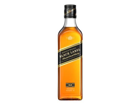 Order Johnnie Walker Black Label Blended Scotch Whisky - 375ml Bottle food online from Josh Wines & Liquors Inc store, New York on bringmethat.com
