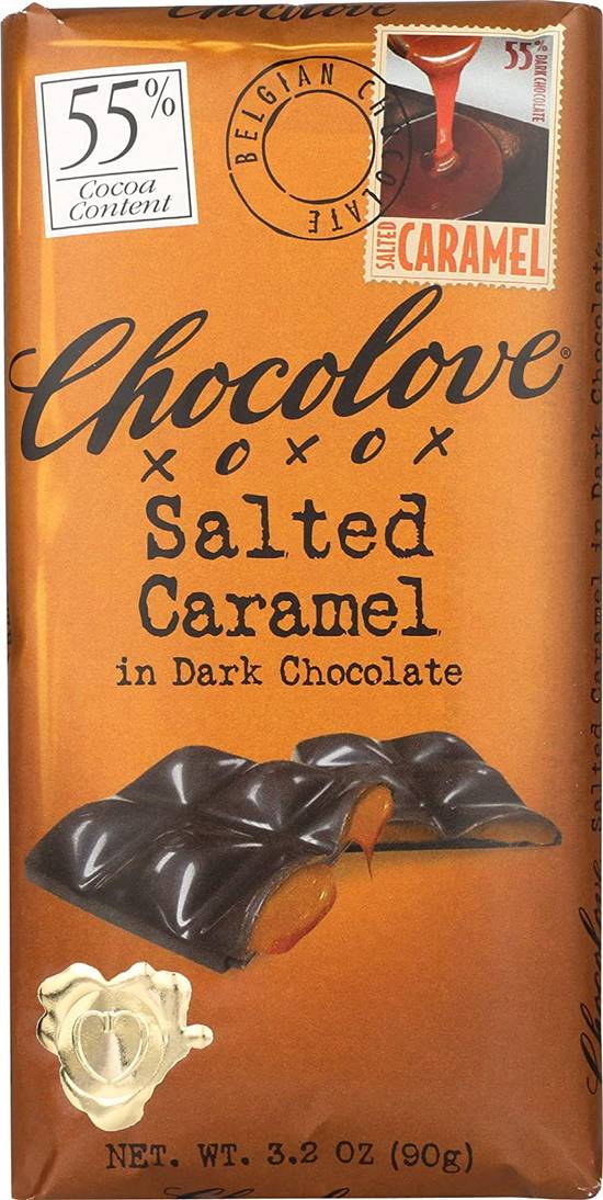 Order Chocolove Filled Salted Caramel in Dark Chocolate (3.2 oz) food online from Rite Aid store, Yamhill County on bringmethat.com