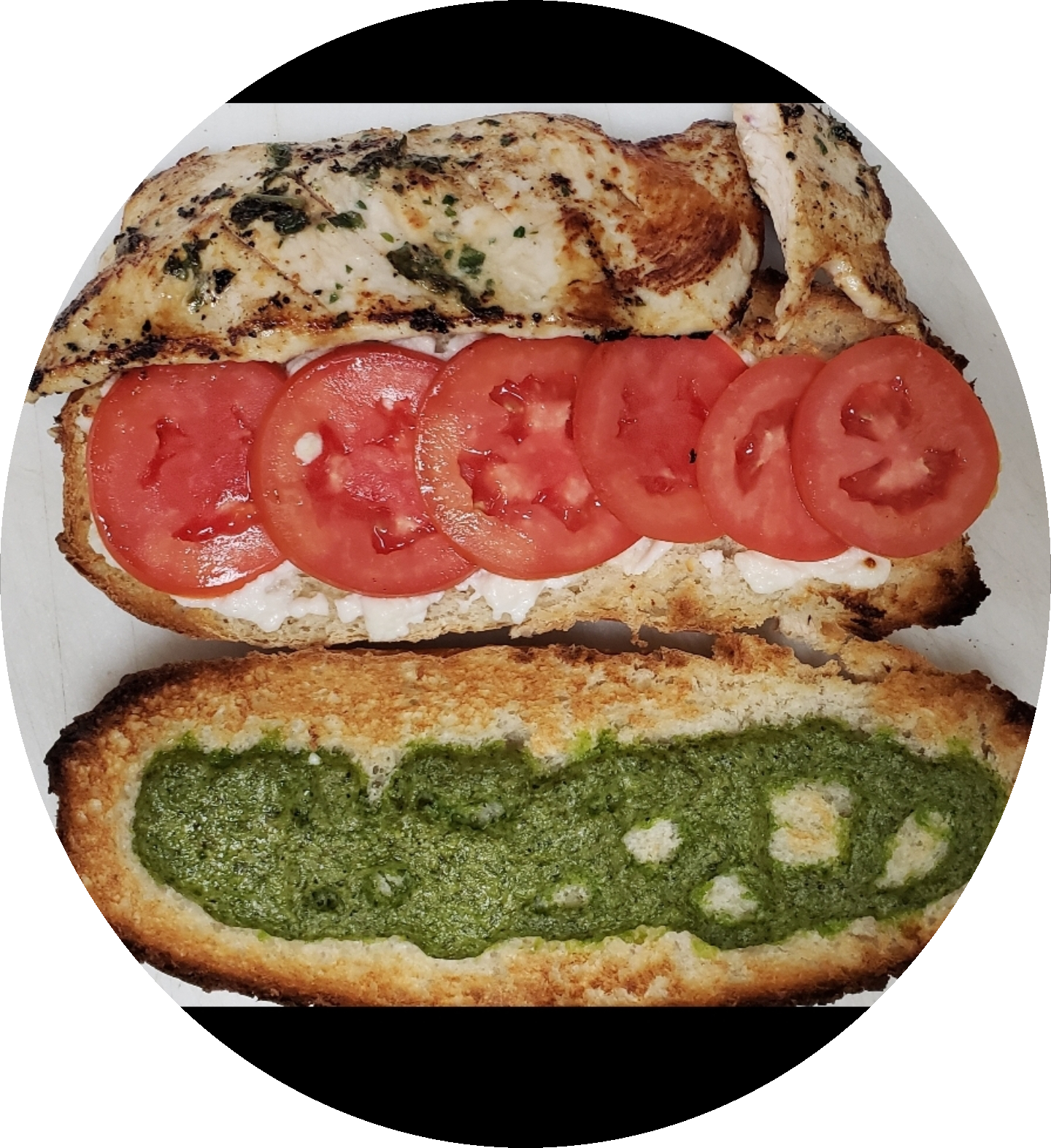 Order Grilled Chicken Sandwich food online from Alfredo Pizza store, Los Angeles on bringmethat.com