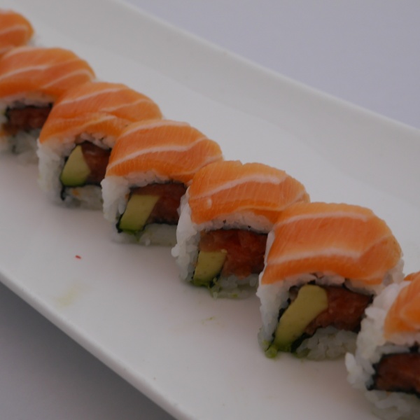 Order Double Salmon Roll food online from Kippu Japanese Cuisine store, San Francisco on bringmethat.com