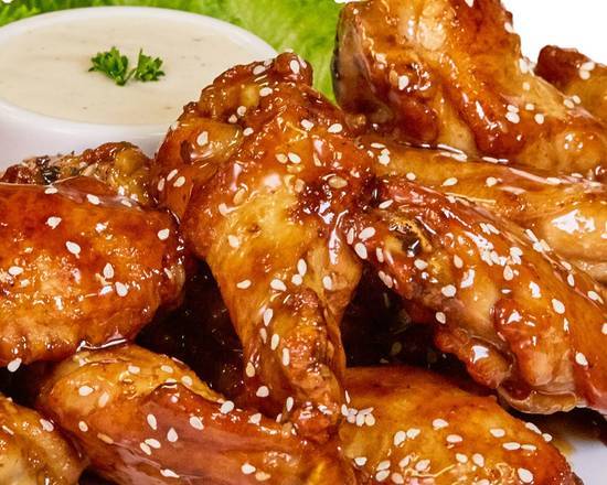 Order 12 Pieces Wings food online from Pizza Guys store, San Leandro on bringmethat.com