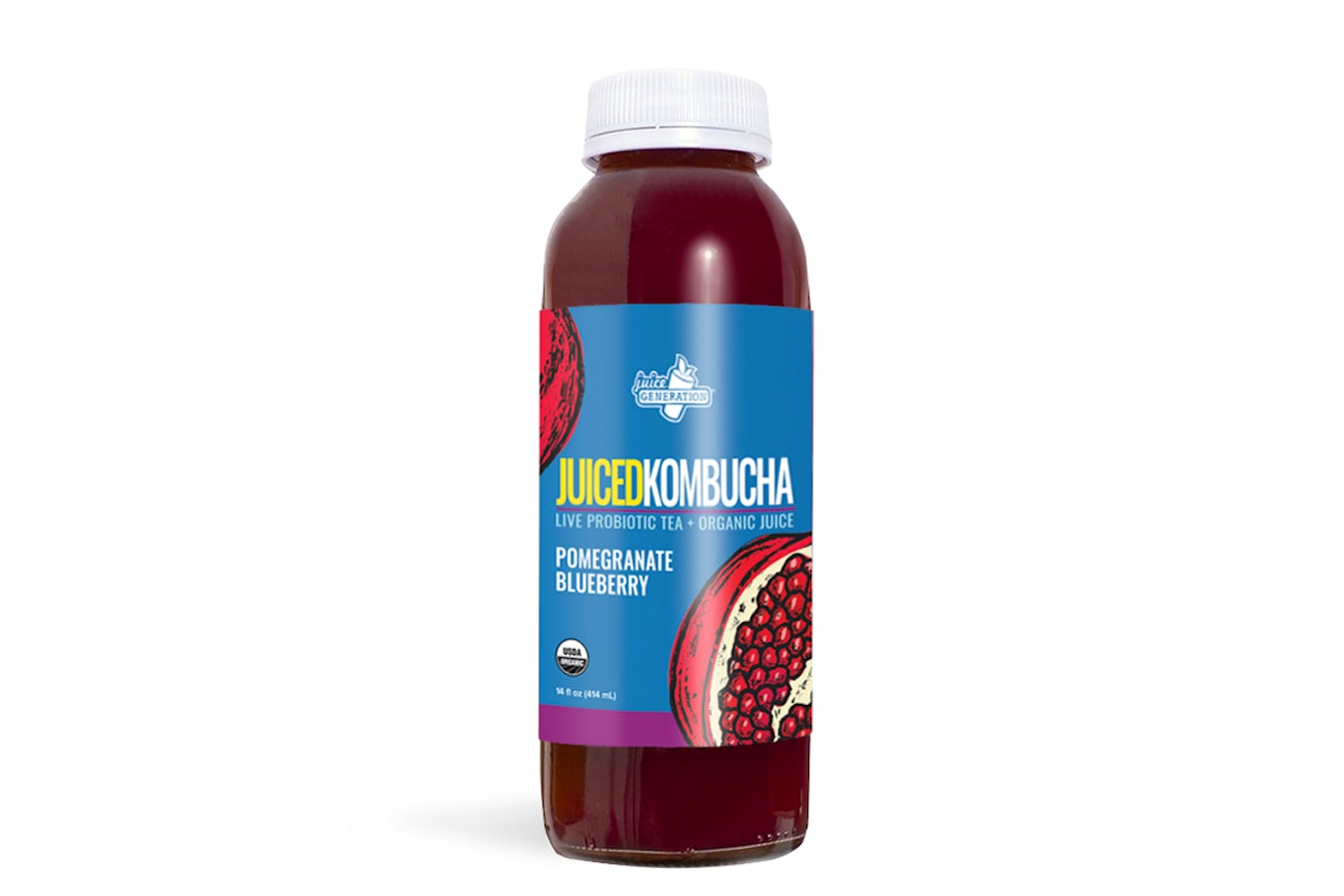 Order Juiced Kombucha Pomegranate Blueberry food online from Juice Generation store, Williamsburg on bringmethat.com