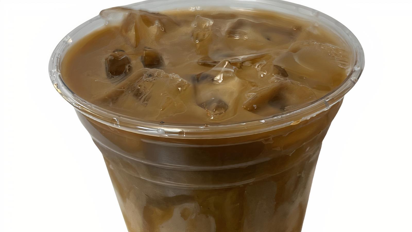 Order Iced Caramel Macchiato food online from New Brew Cafe store, North Highlands on bringmethat.com